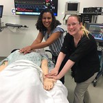 2019-07-10: Carly and Silvania learning about training medical residents in the MITIE surgical suite!