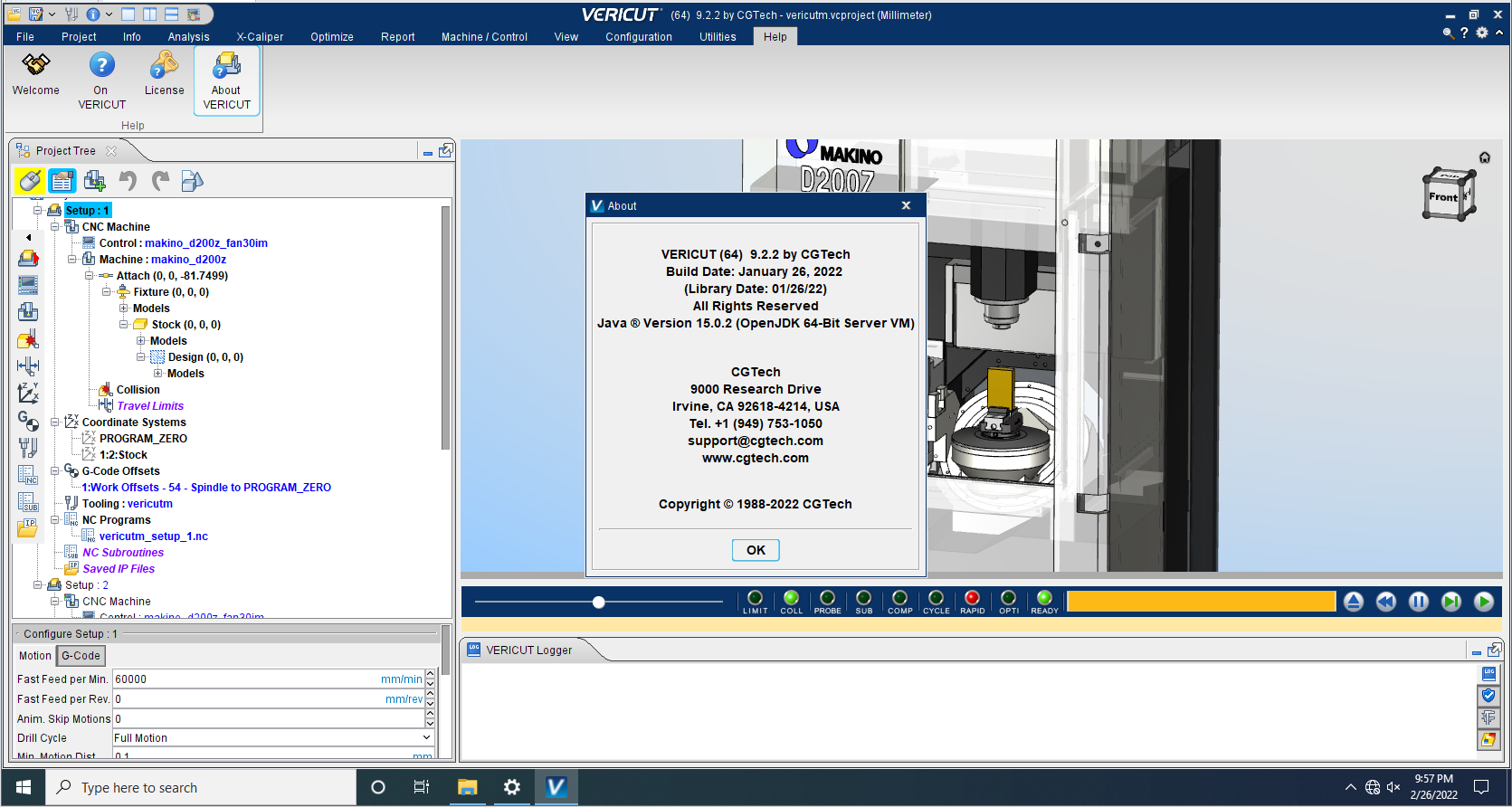 Working with CGTech VERICUT 9.2.2 full license