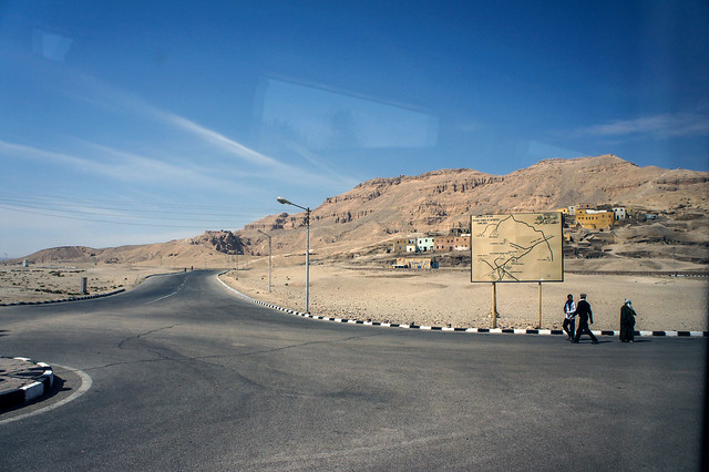 The way to Qurna antiquities in Luxor