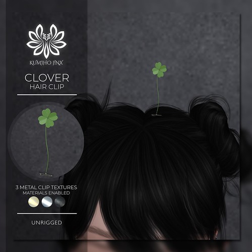 .[ KUMIHO ]. Clover Hair Clip