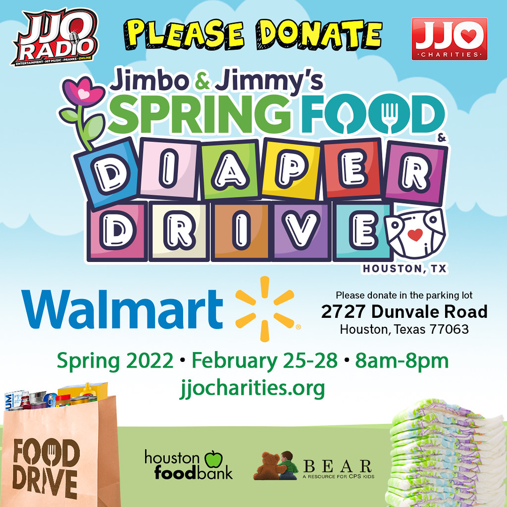2022 Jimbo & Jimmy’s Spring Food and Diaper Drive