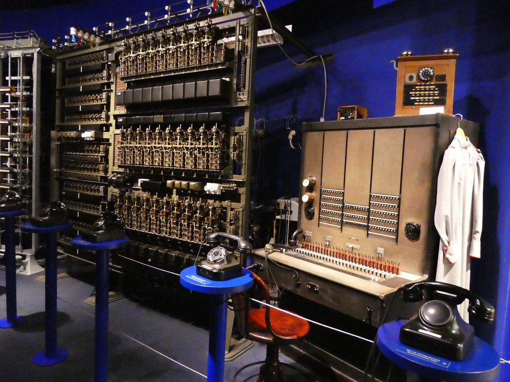 Old switchboard in the Communications Museum, Nuremberg