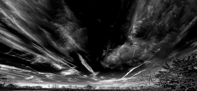 Contrails and Cirrus Clouds.... (In Explore 20220228 #367)