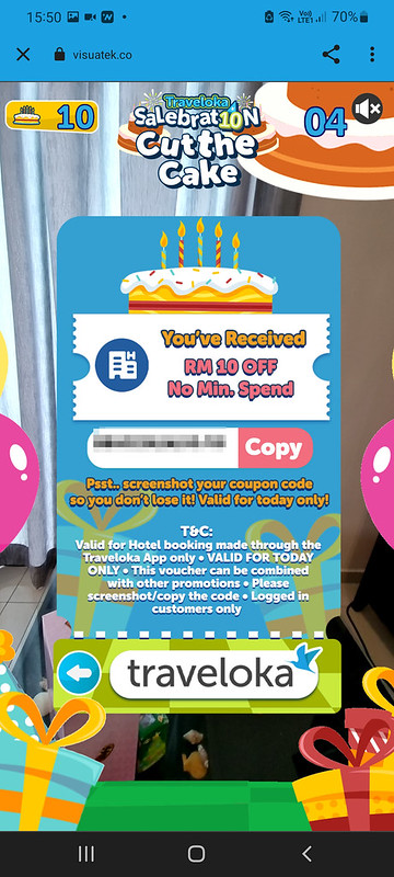 traveloka cut the cake coupon code