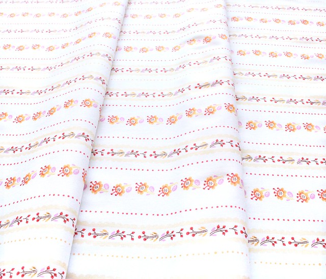 Windham Fabrics / West Hill / 52880-8 Floral Stripe Lilac