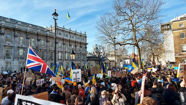 Solidarity with Ukraine in Whitehall