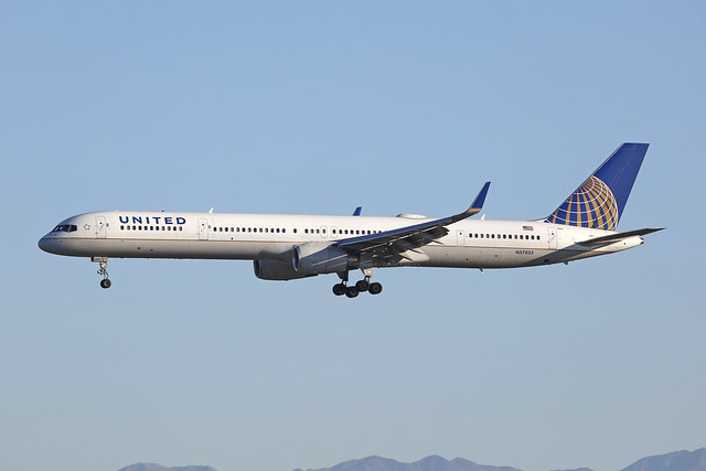 N57855, Boeing 757-300, United Airlines, Los Angeles
