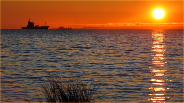 Sunrise at the Baltic sea -