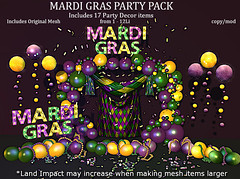 LOVE MARDI GRAS PARTY DECOR