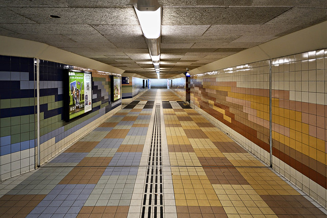railway station, Meppel, pedestrian tunnel