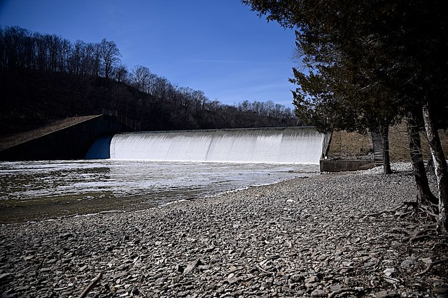 Dam at Versailles State Park in Indiana
