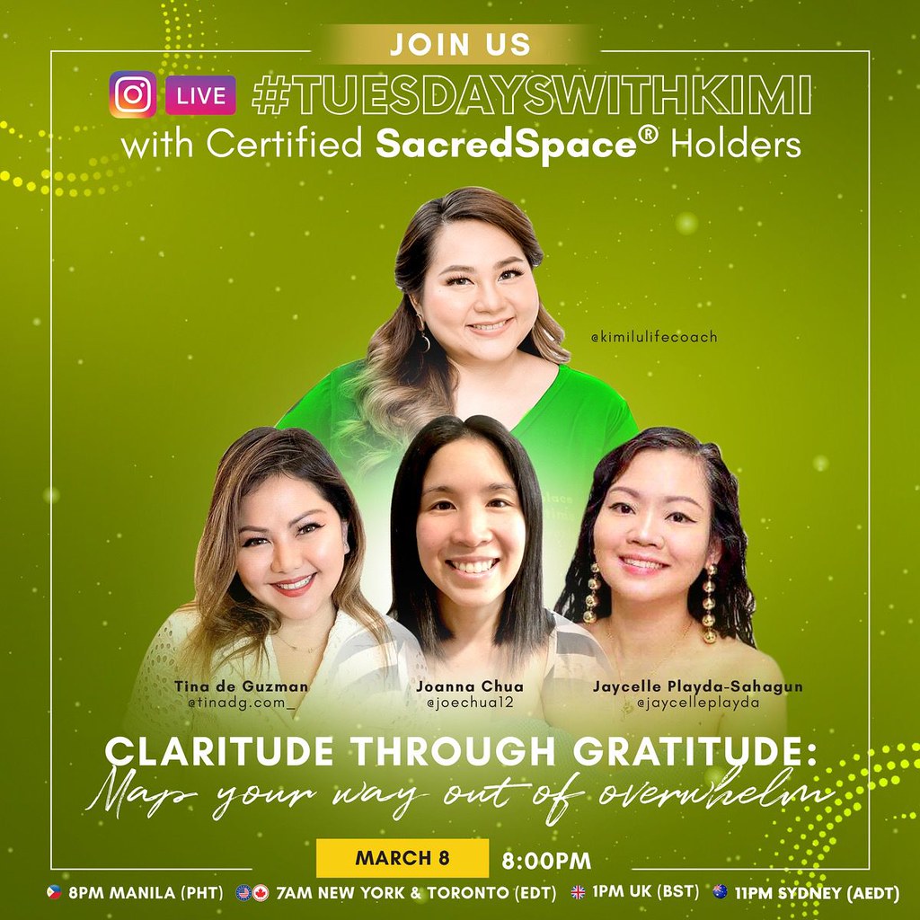 #TuesdaysWithKimi with Certified SacredSpace Holders -  Jaycelle's Group