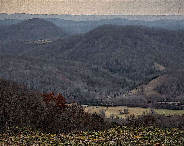 Valley below the Daniel Boone Wilderness Trail in Southern Virginia
