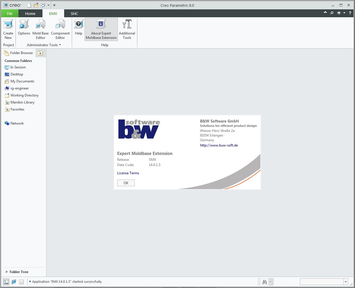 Working with BUW EMX (Expert Moldbase Extentions) 14.0.1.5 for Creo 8.0 full