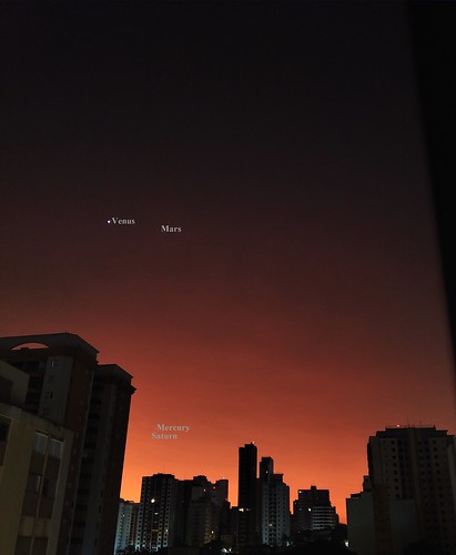 astronomy astrophotography sun saopaulosunrise sunrise mercury saturn venus mars conjunction