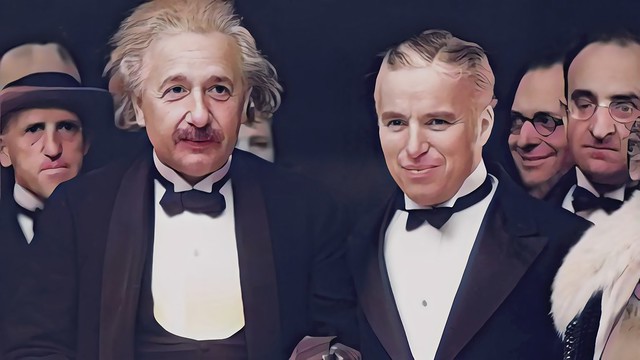 Charlie Chaplin & Albert Einstein
