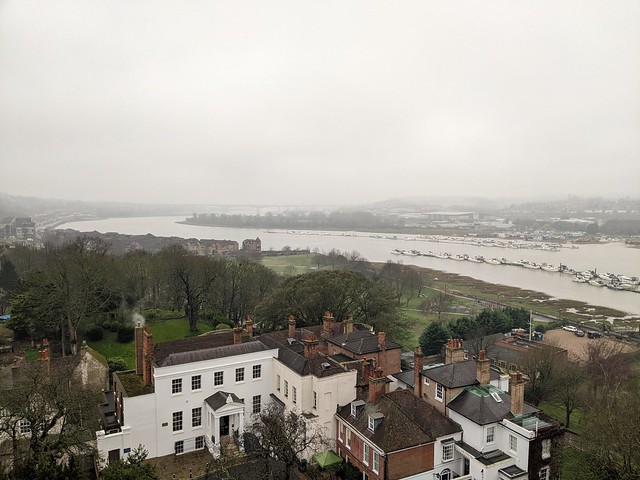 River Medway from Rochester Castle.