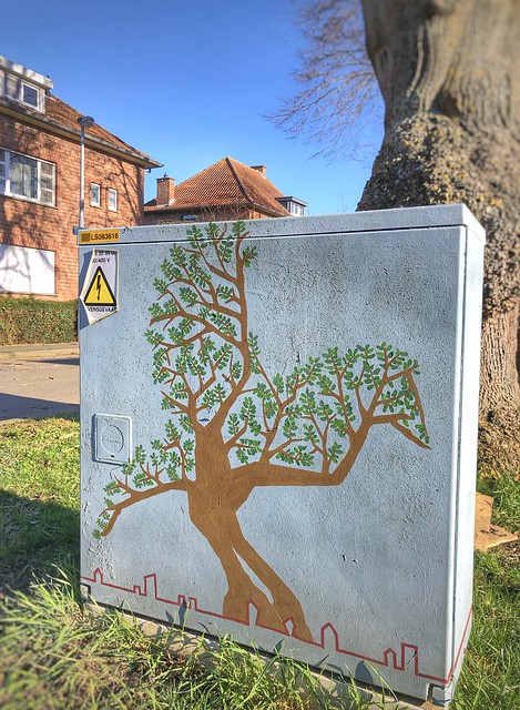 Street art project Tour Elentrik in Heverlee by Treepack