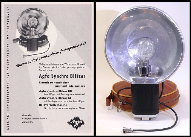 Agfa Synchro Blitzer (Type 6824) and ad 1955