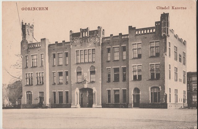 Ansichtkaart - Gorinchem Citadelkazerne (Uitg. G.P. A.v.W. - poststempel 1916 militair)