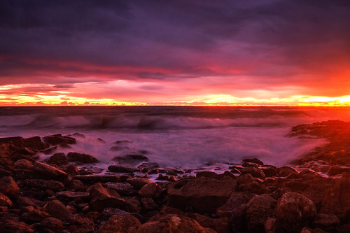 Last flash by DAVID MARCHENA, sea spain scene sky see seascape sunlight sunset seafoam samyang landscape light lifestyles longexpo