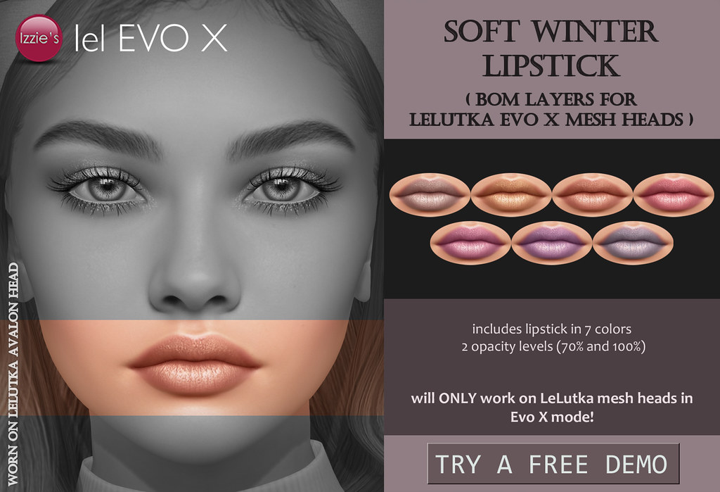 Soft Winter Lipstick (LeLutka Evo X) for FLF