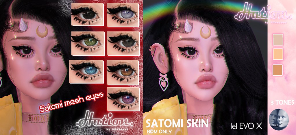 Satomi eyes & skin