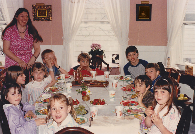Walford, Maria, Sam, Deborah, & David, Children's Birthday Party 1980s