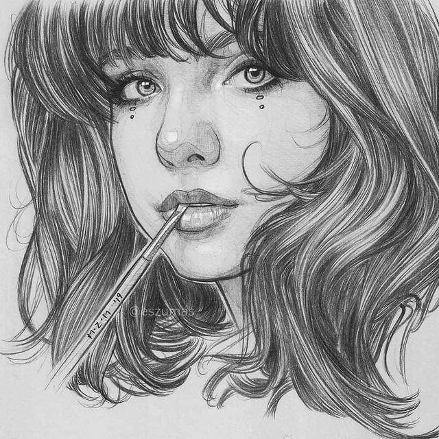 Realistic Portrait Pencil Drawing