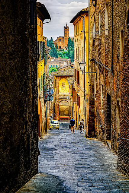 Hilly Streets of Siena