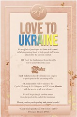 Love to Ukraine - Cynful Blogotex Raffleboard
