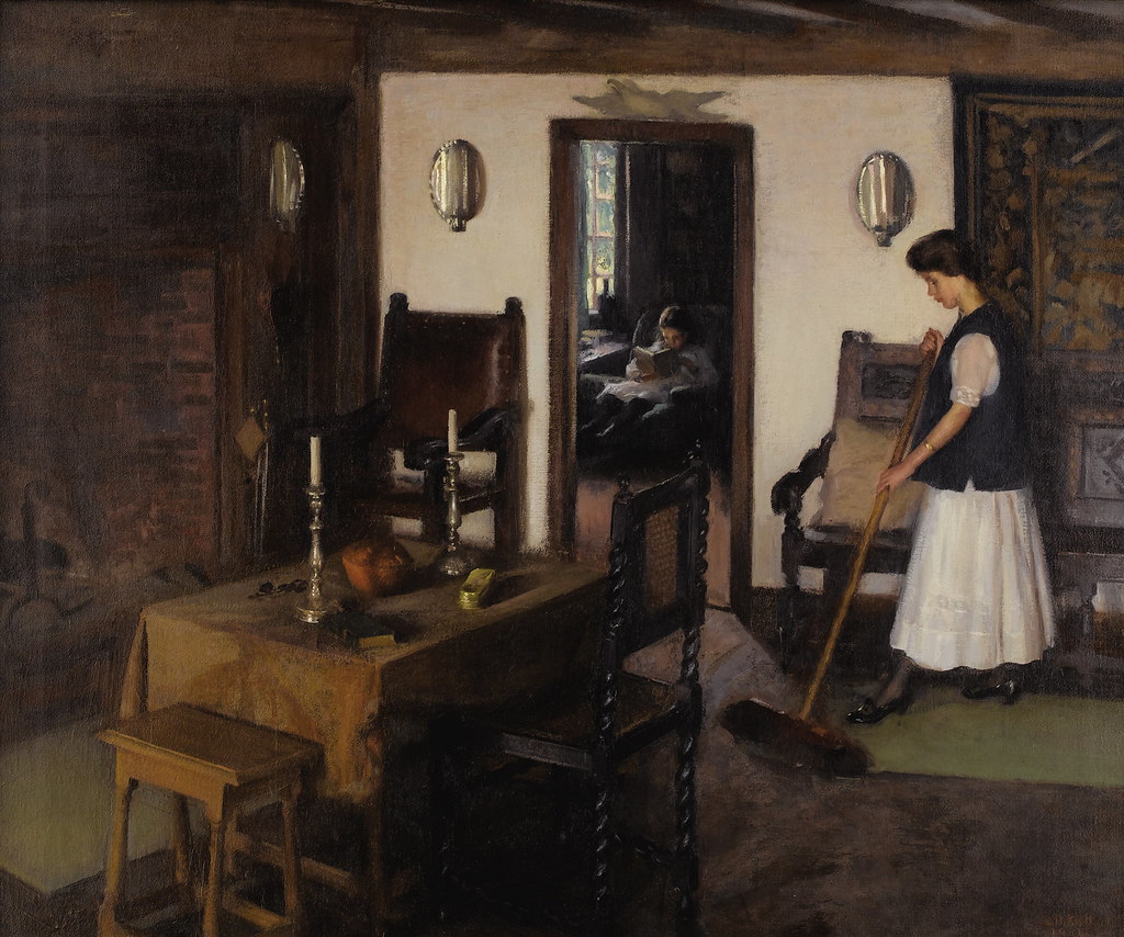 John Hubbard Rich «Woman Tidying the Kitchen», 1912