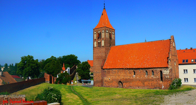 Chełmno - the city walls and church of St. Spirit