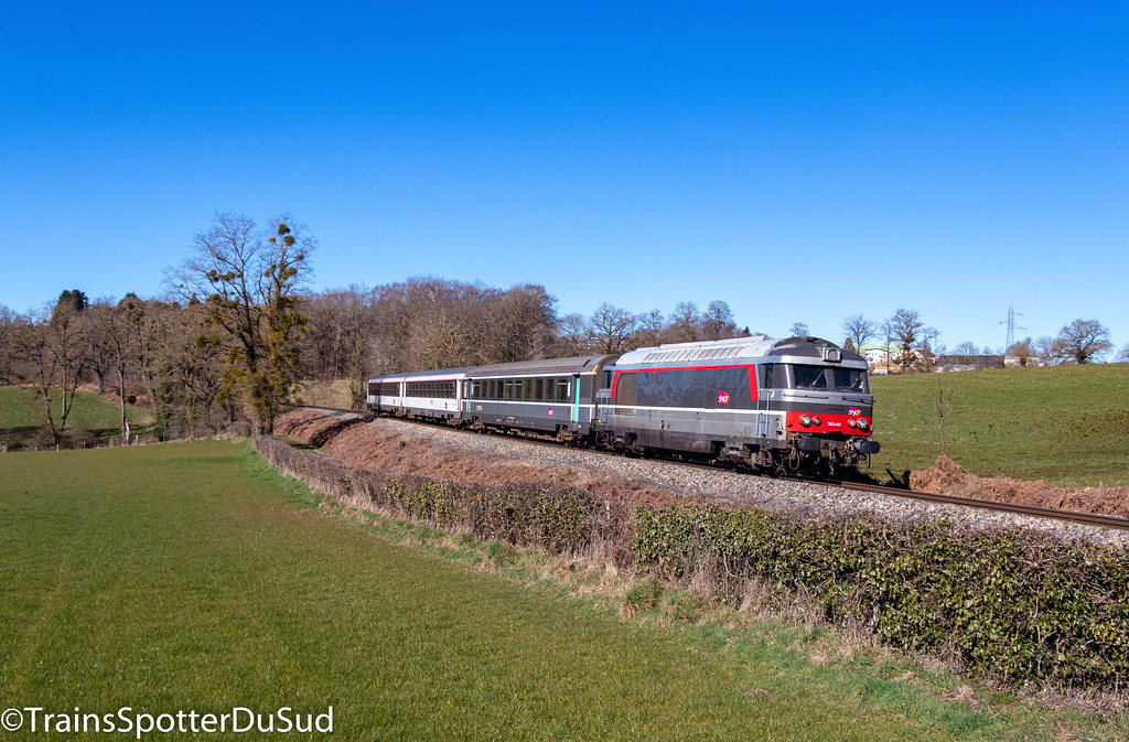 BB 67441 + ICN en W pour Rodez à Manhac | Bonjour à tous, al… | Flickr