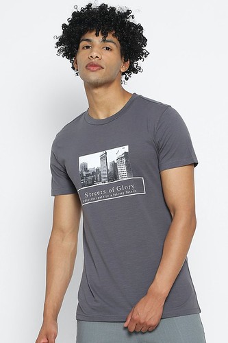 Buy Forever 21 Ombre Blue Graphic T-shirt for Men Online l Men's Graphic T-shirt