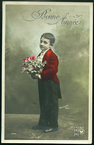 ArchivTappen27(7A)392 Neujahrskarte (front), Frankreich, 1900er