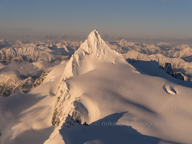Aerial Mount Shuksan and Glaciers