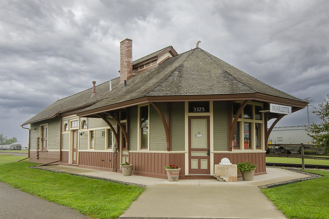 Marlette Michigan, Flint & Pere Marquette Railroad Depot