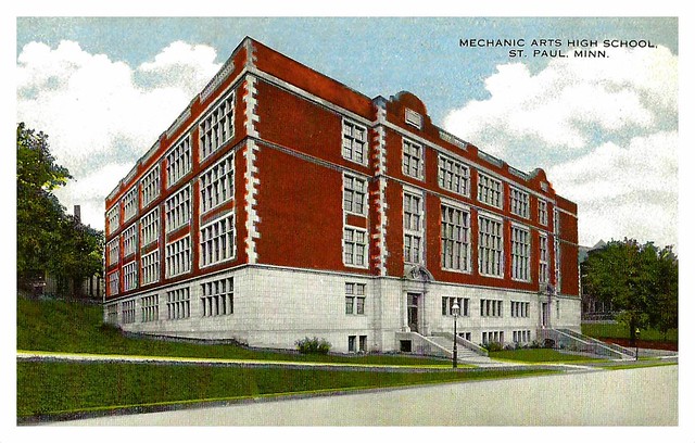 Old Saint Paul Minnesota Postcard - Mechanic Arts High School, No. 357, Published By The Minneapolis Selling Company, Circa 1920s