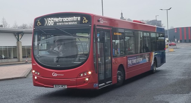Go North East Volvo B7RLE Wright Eclipse 2 BU54 MCE 5504 seen working the X66 to Metrocentre