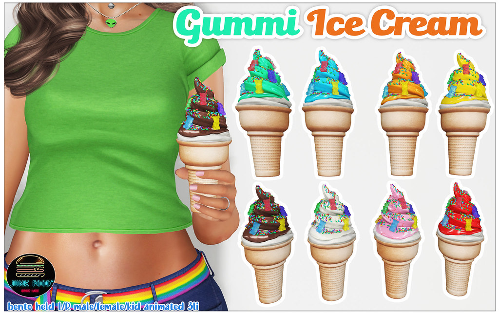 Junk Food – Gummi Ice Cream Ad