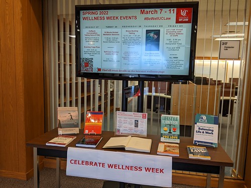 Marx Law Library Wellness Week Display