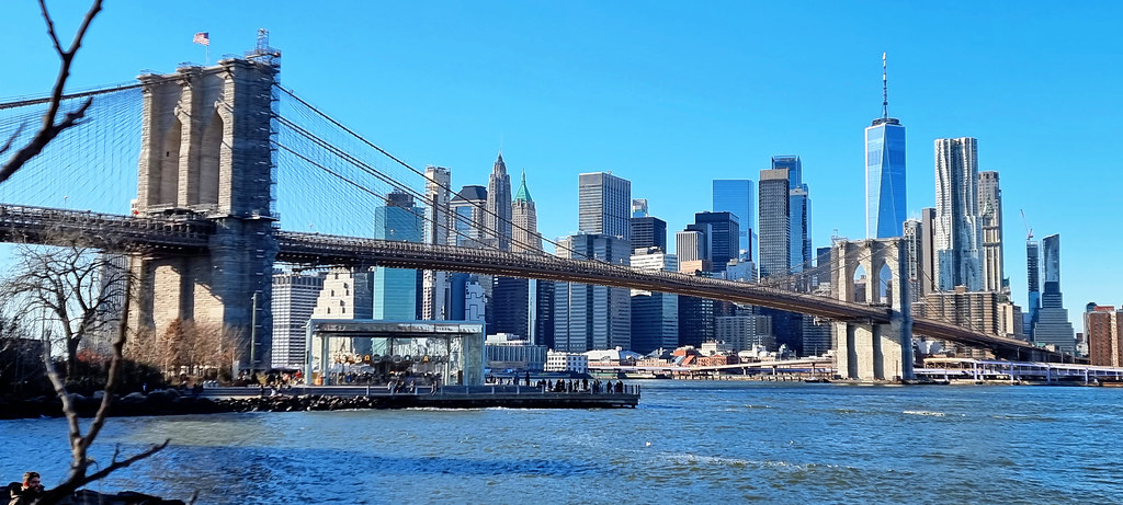 Manhattan y Puente de Brooklyn