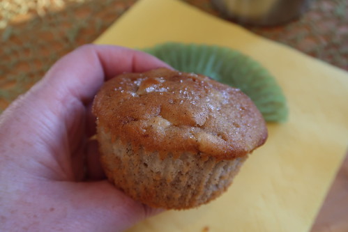 Apfel-Zimt-Muffin (kurz vorm Reinbeißen)