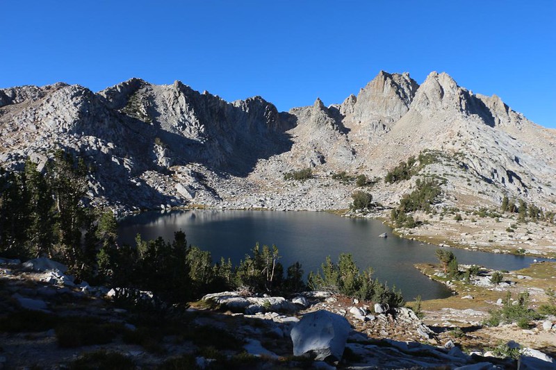 Chief Lake from the John Muir Trail just north of Silver Pass