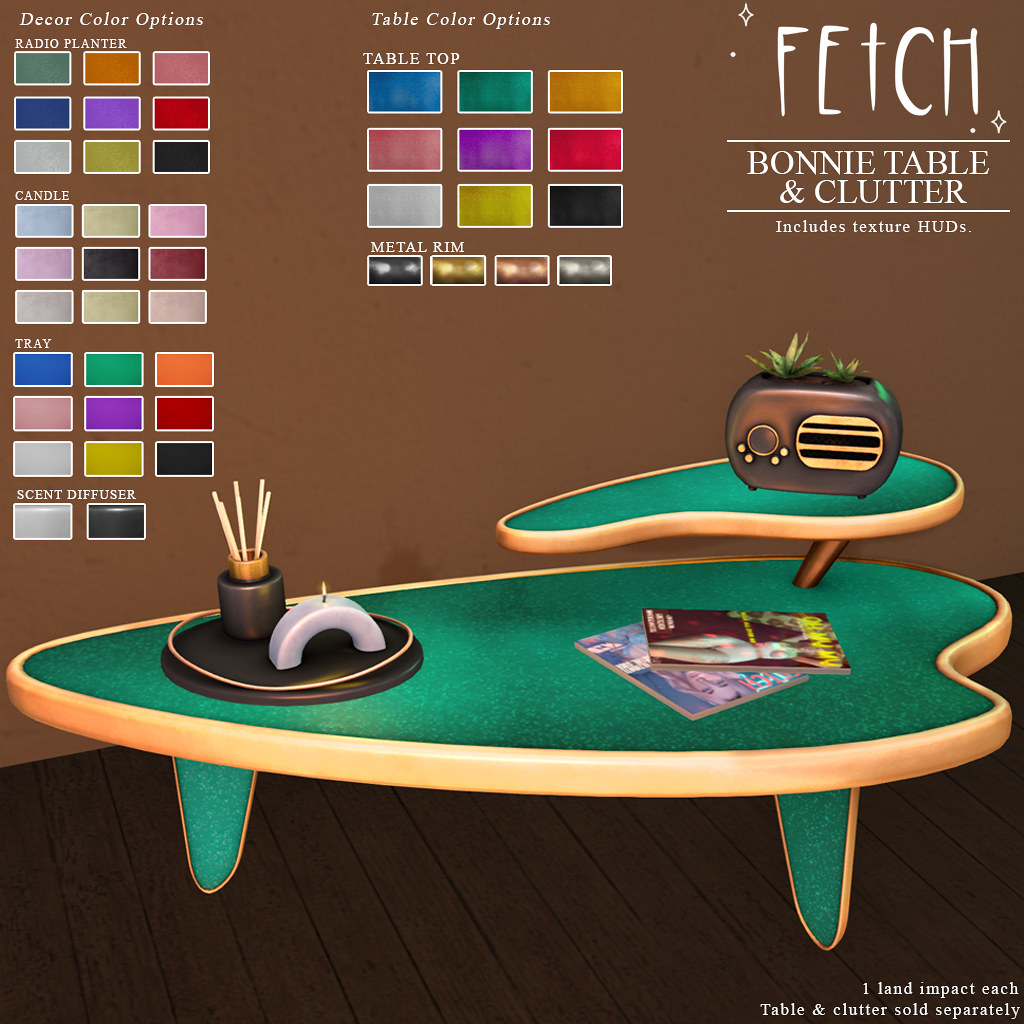 [Fetch] Bonnie Table & Clutter AD