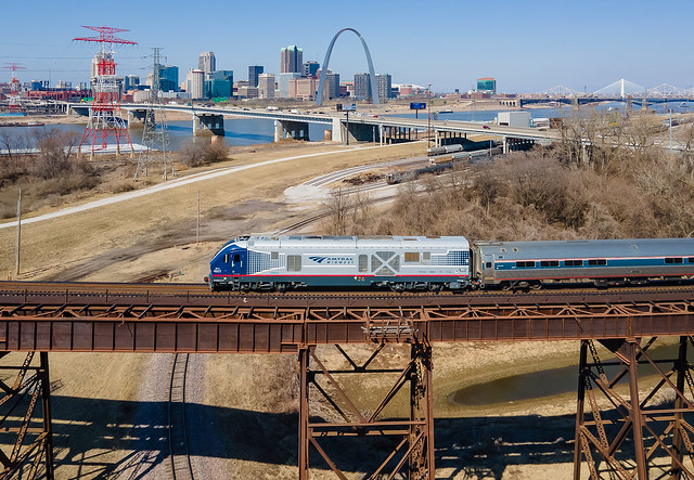 Amtrak Midwest IDTX 4601 (Charger SC-44) Lincoln Service Train 301 East St.Louis, Illinois