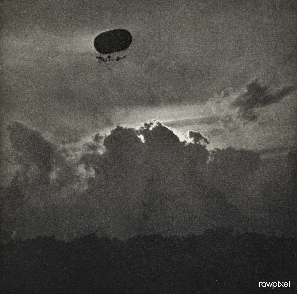 A Dirigible (1910) photo in high resolution by Alfred Stieglitz. Original from the Minneapolis Institute of Art. Digitally enhanced by rawpixel.