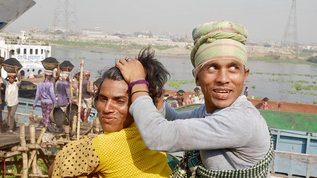 Two members of Bangladesh's Hijra (third gender) community, Mirpur, Dhaka
