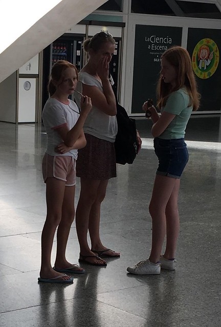 Candid British Teen Feet sisters and mom